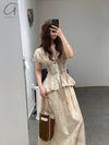 Mutedance 25 Spring/Summer Printed Skirt MD-MD25SS134-SAND(MD25SS131)